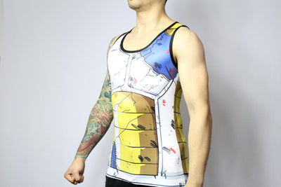 Saiyan Sleeveless Ripped Armor